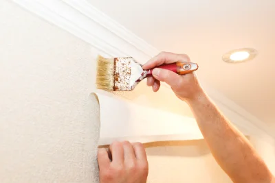 Pose de papier peint à Laguian-Mazous — revêtements muraux et toiles de verre
